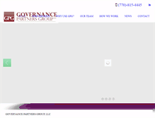 Tablet Screenshot of governancepg.com